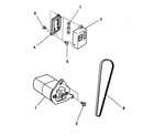 Kenmore 3852049LX200 motor assy diagram