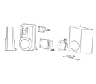 Panasonic SB-DK20P cabinet parts diagram