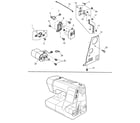 Kenmore 38516130200 motor assy diagram