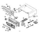 Yamaha HTR-5560 cabinet parts diagram