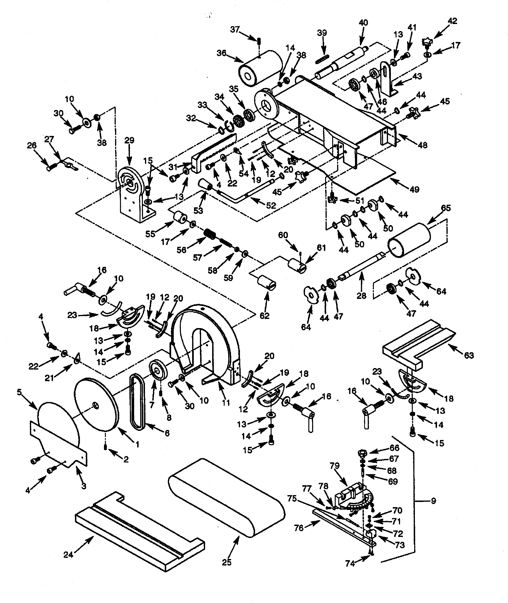 Belts assy