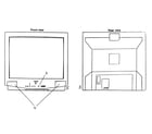 Panasonic CT-20D12DF cabinet parts diagram