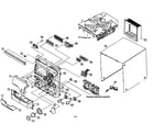 JVC MX-G500 cabinet parts diagram