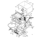 Sharp R-509FW oven/cabinet parts diagram