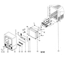 Sony KV-20VS40 cabinet parts diagram