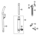 Panasonic MC-V315-01 handle,hose,attachments diagram