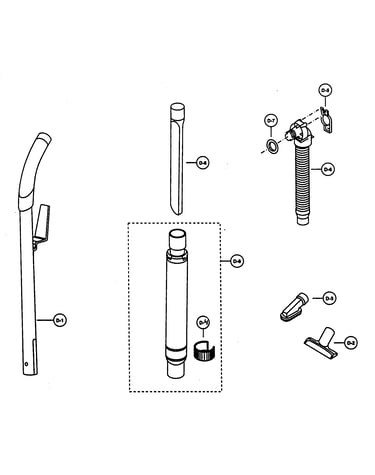 Handle,hose,attachments