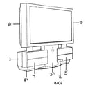 Panasonic PT-40LC12 cabinet parts diagram