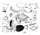 Panasonic RX-DX1P cabinet parts diagram