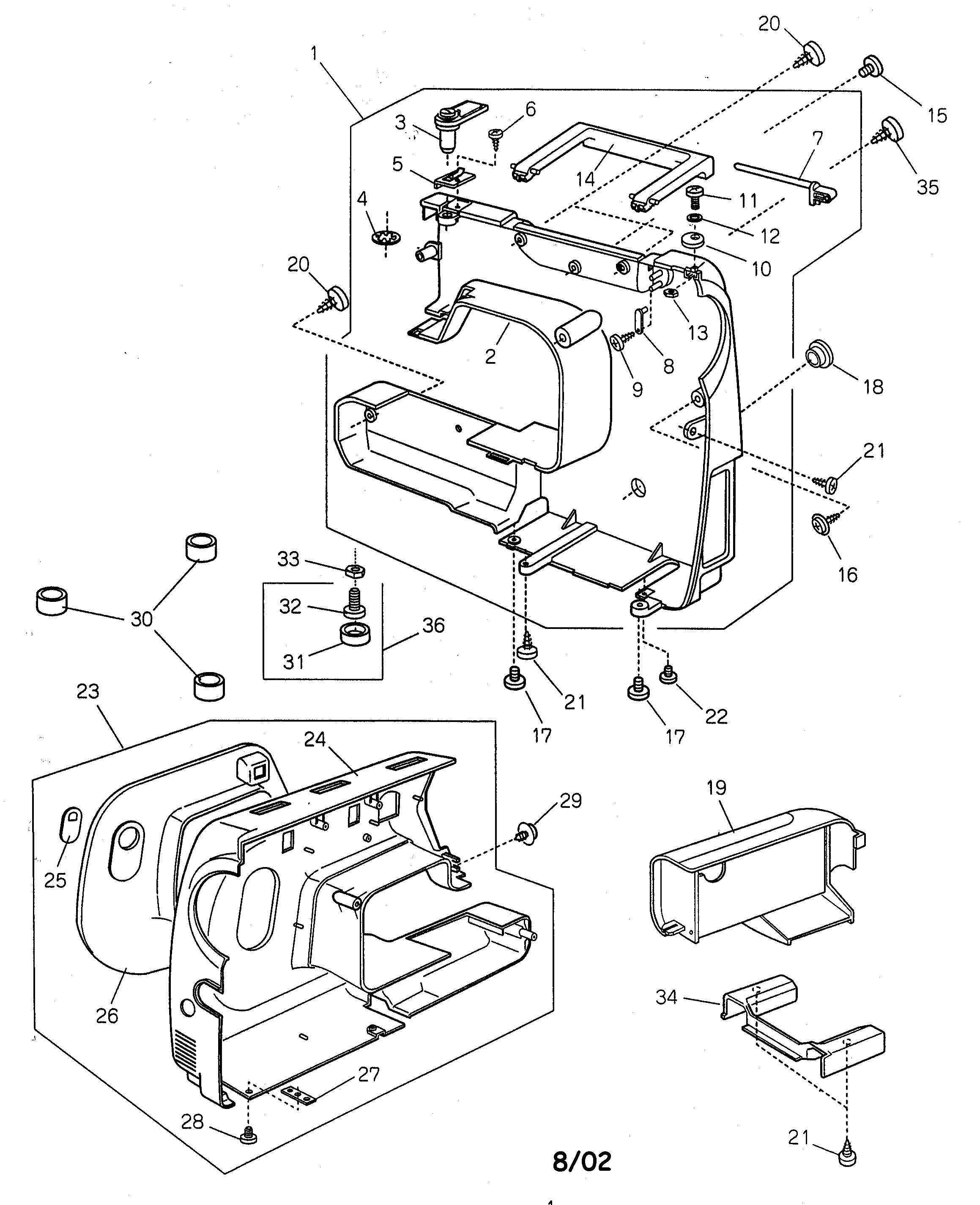 Front/rear cover