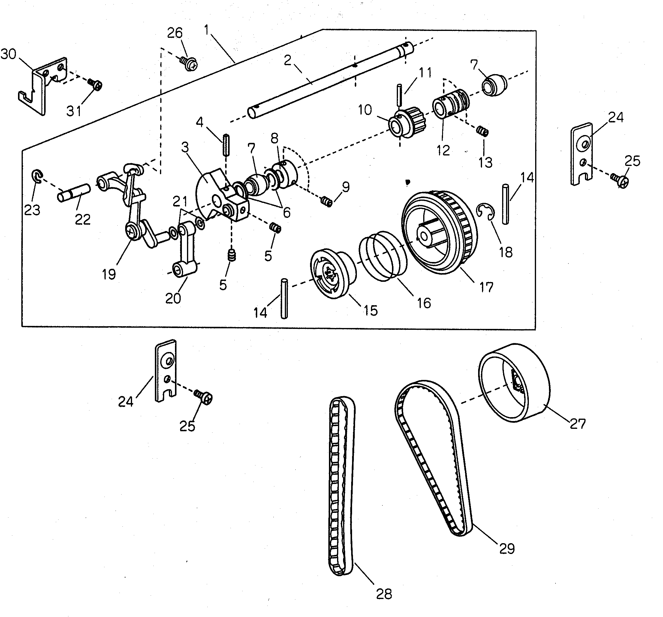 Upper shaft assy