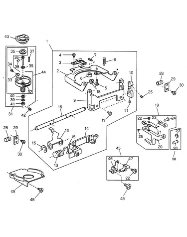 Horizontal feed shaft assy