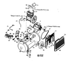 Craftsman 919195410 motor/tank assy diagram