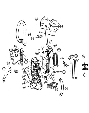 Body,handle,rear dust compartment