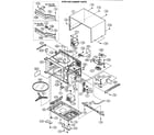Sharp R-220EW oven/cabinet parts diagram