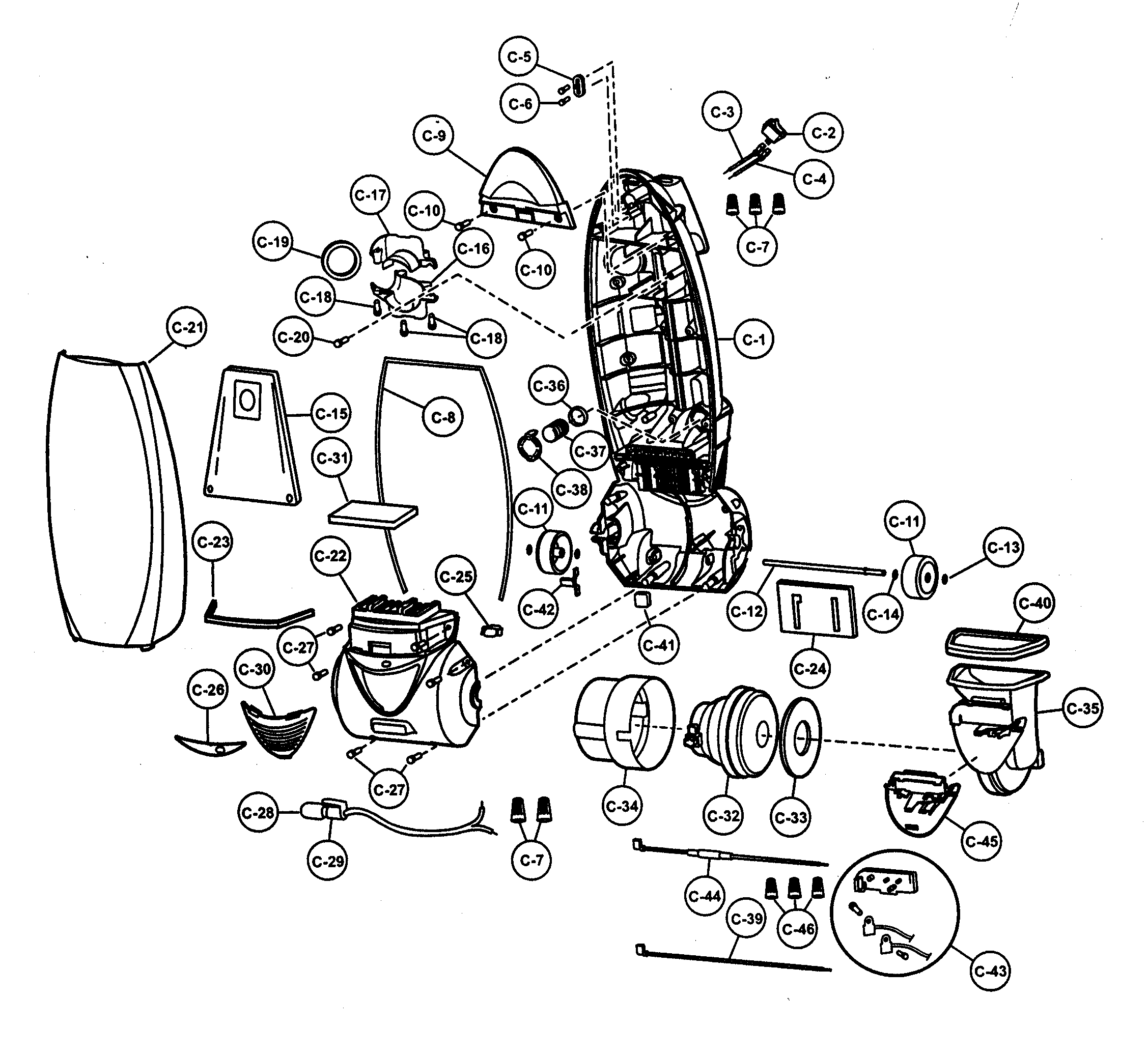 MOTOR HOUSING,MOTOR,BODY