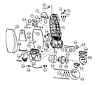 Panasonic MC-V7515-01 motor housing,motor,body diagram