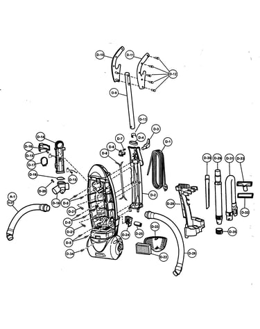 Body,handle,rear dust copartment