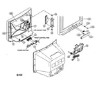 JVC AV-36F802 cabinet parts diagram