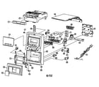 JVC FS-M3 cabinet parts diagram