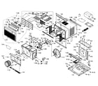 Sharp AF-R100CX cabinet parts diagram