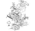 Sharp R-1511 oven/cabinet parts diagram