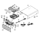 Yamaha KX-E300 cabinet parts diagram