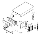 Panasonic SA-DT300PP cabinet parts diagram