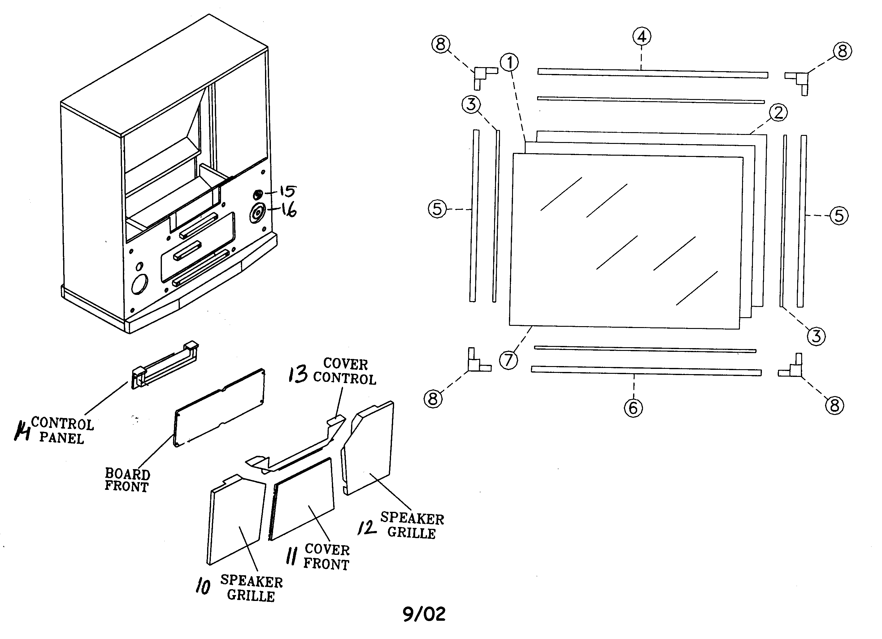 Cabinet parts