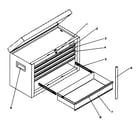 Craftsman 706657861 tool box diagram