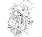 Sharp R-315EW oven/cabinet parts diagram