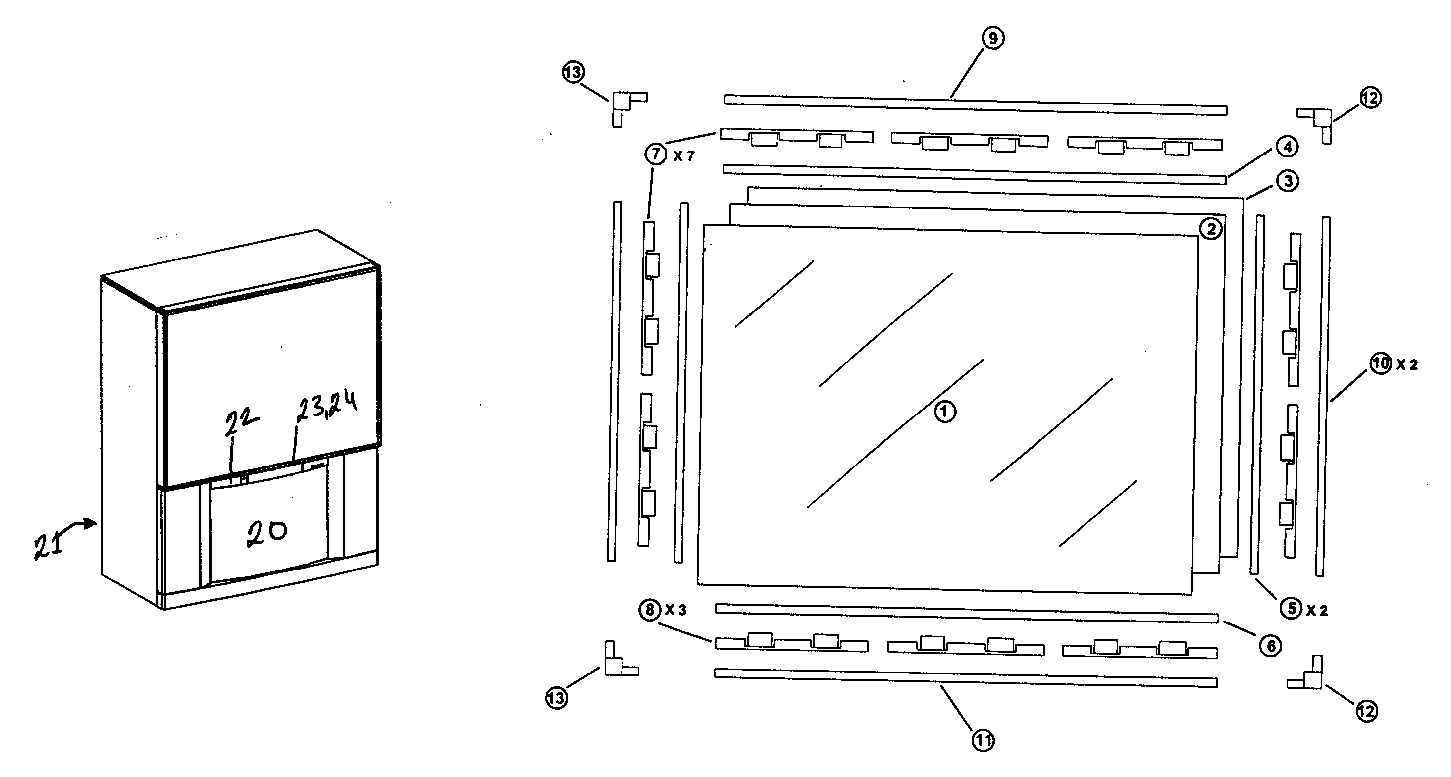 Cabinet parts