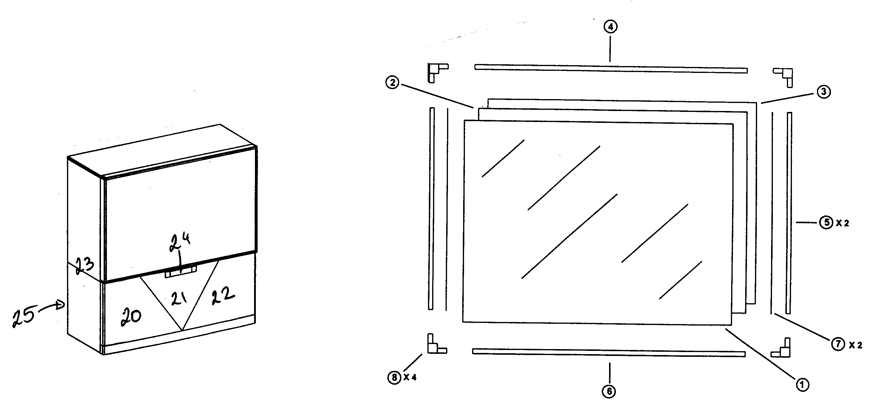 Cabinet parts