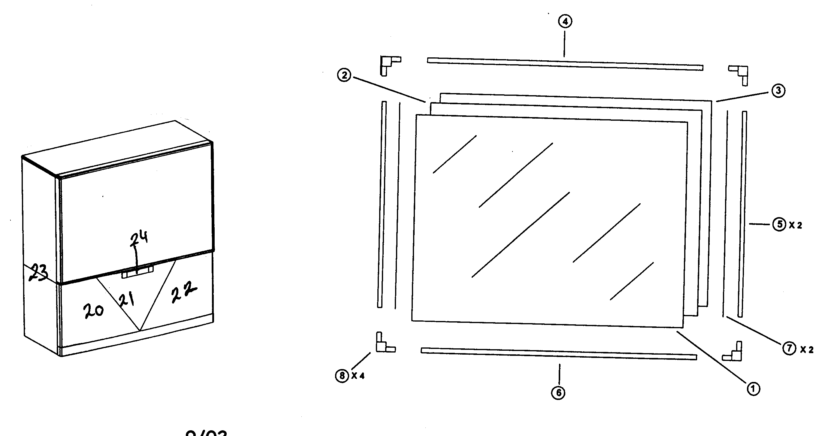 Cabinet parts