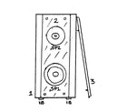Panasonic SB-PM17P cabinet parts diagram