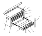 Craftsman 706597861 tool box diagram