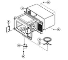 Panasonic NN-S732WL oven cavity parts diagram