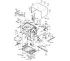 Sharp R-209EK oven/cabinet parts diagram