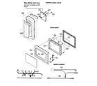 Sharp R-209EK control panel/door/miscellaneous parts diagram