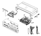 Sylvania SRD2900 cabinet parts diagram