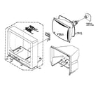 Panasonic CT-13R27W cabinet parts diagram