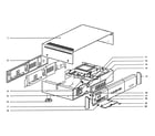 Magnavox FTR9964 cabinet parts diagram