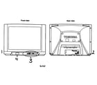 Toshiba 36A12 cabinet parts diagram