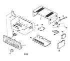 Sony STR-K840P cabinet parts diagram