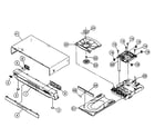 JVC XV-S500BK cabinet parts diagram