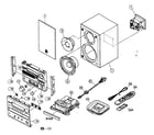 Yamaha NX-E300 cabinet parts diagram