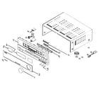 Harman Kardon AVR225 cabinet parts diagram