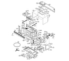 Sharp R-1502 oven/cabinet parts diagram
