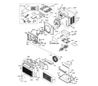 Sharp AF-R70BX cabinet parts diagram