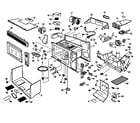 Panasonic NN-S252WF cabinet parts diagram